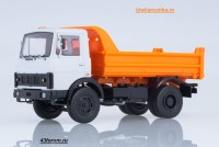 Коллекционная масштабная модель 1:43 Самосвал 4х2 МАЗ-5551,  ранний, низкий кузов (Наши Грузовики)